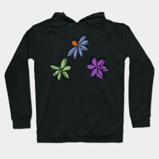 purple flowers Hoodie